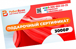 Подарочный сертификат РоботВсем на 3000₽ 