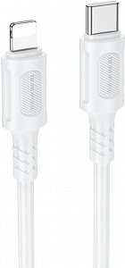 Кабель Type C - Lightning BOROFONE BX111 Feliz 3А 1м - белый 
