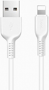 Кабель Hoco X13 Easy Charged USB - Lightning, 2.4A, 1м - белый 