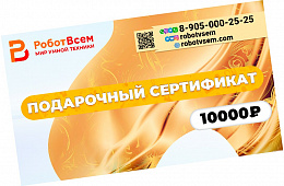Подарочный сертификат РоботВсем на 10000₽ 
