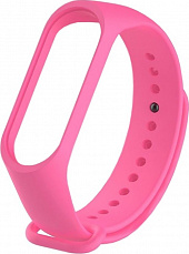 Ремешок силиконовый для Mi Band 3, Mi Band 4, Mi Band 5, Mi Band 6 - розовый 
