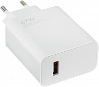 Зарядное устройство Xiaomi Adaptor USB 67W (MDY-12-EH) тех. упак. без кабеля - белый 