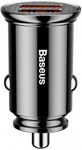 Автомобильное зарядное устройство Baseus Circular Plastic 30W Dual-USB Quick Charge 3.0 (CCALL-YD01) (BS-C16Q1) - черный 
