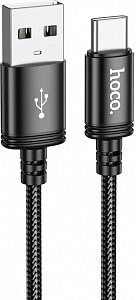 Кабель Hoco X89 Fast Charging USB - Type-C, 3а, 1м - черный 
