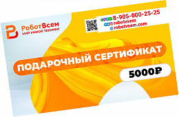 Подарочный сертификат РоботВсем на 5000₽ 