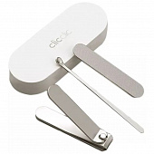 Маникюрный набор Clicclic Three Piece Set of Nail Clippers QWZJD001 - Silver, White 