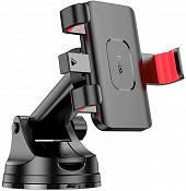 Автомобильный держатель на присоске HOCO H22 Dragon Automatic Clamping Car Holder (center console) - red and black 