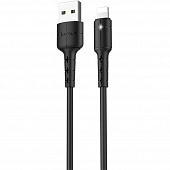 Кабель HOCO X30 Star USB - Lightning 2.0А, 1.2м, - черный 