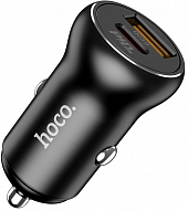 Автомобильное зарядное устройство HOCO NZ5 PD30W + QC3.0 1C1A- черный 